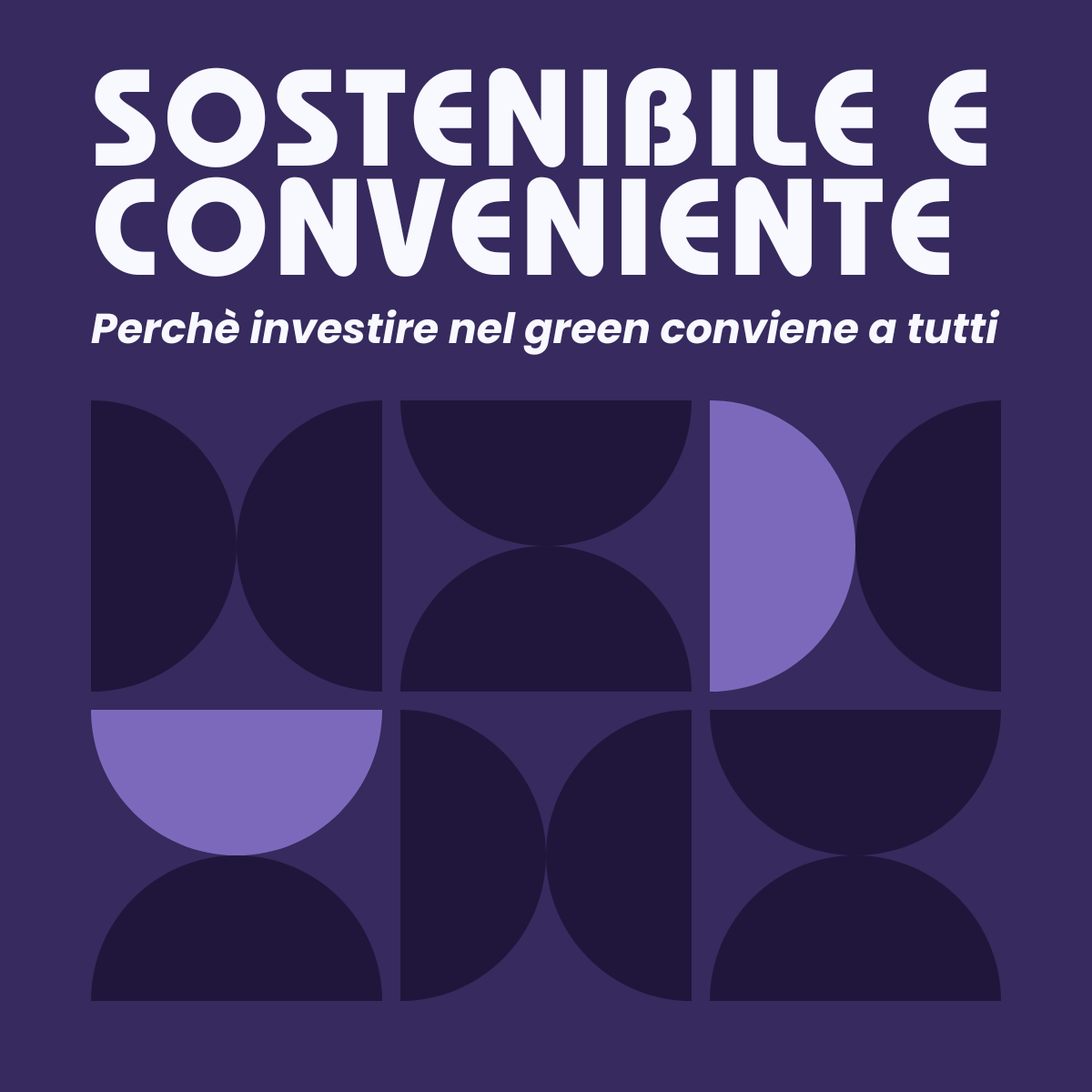 Sostenibile e conveniente (anche per il portafoglio)